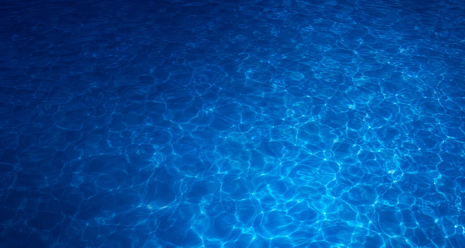 Deep blue pool tile detail
