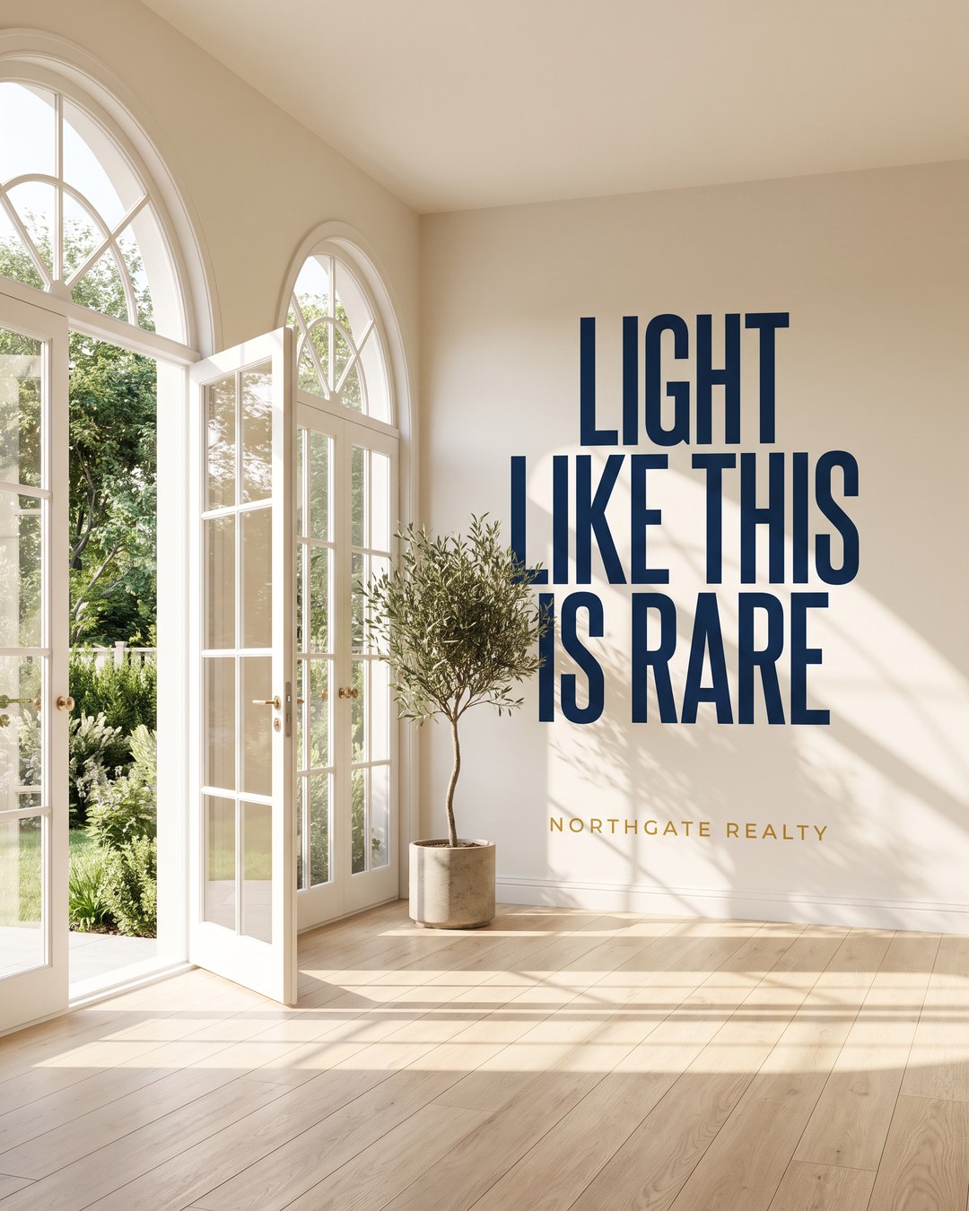 Post reading Light like this is rare, in a sunlit entry